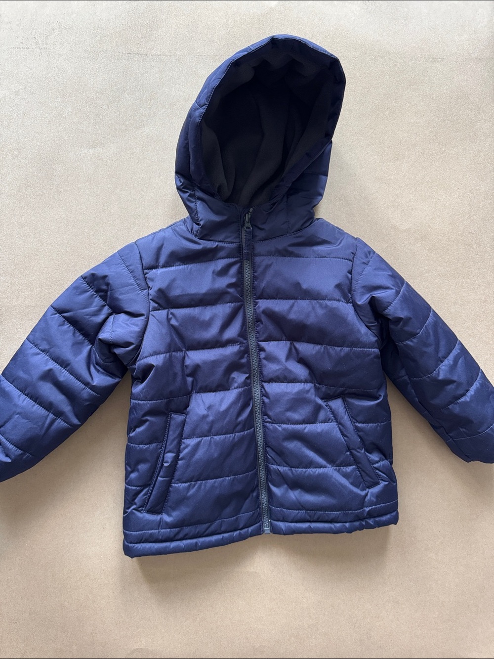 The Children's Place Navy Hooded Puffer Jacket for Kids